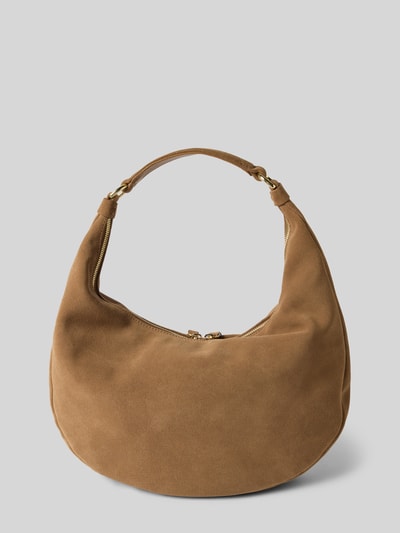 Abro Handtas van leer met hengsel, model 'NANA' Cognac - 4