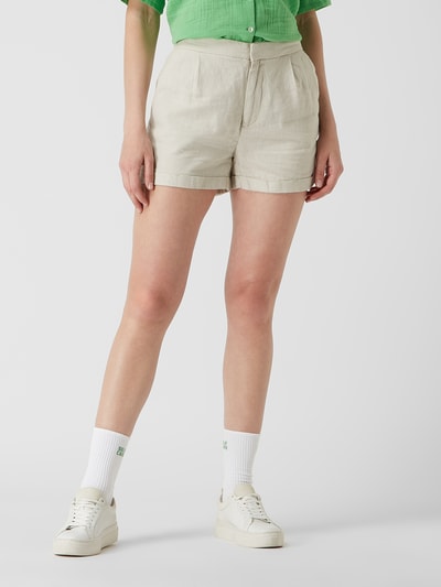 Only Shorts aus Leinenmischung Modell 'Caro' Beige 4