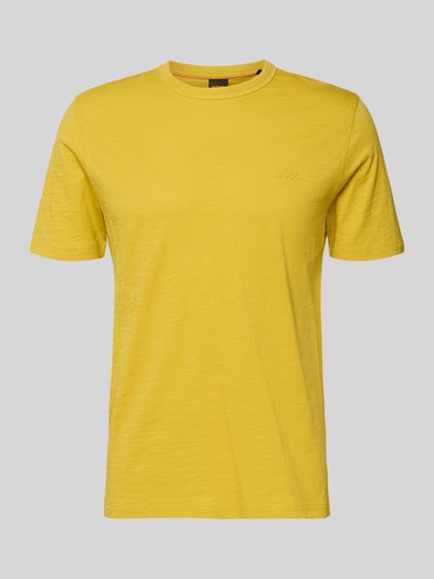 BOSS Orange Regular Fit T-Shirt aus reiner Baumwolle Modell 'TEGOOD' GELB 2