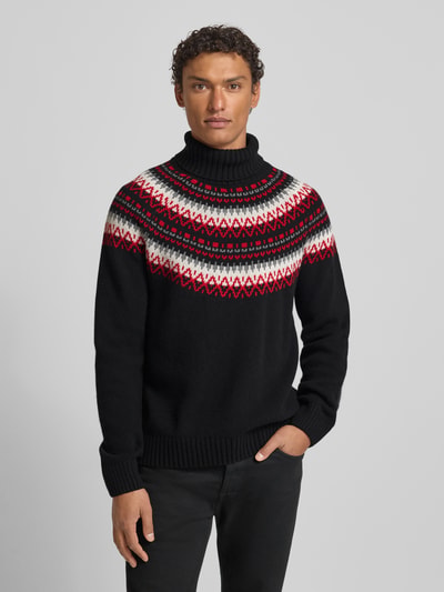 GANT Strickpullover aus Baumwoll-Woll-Mix Black 4