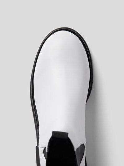 Nina Ricci Chelsea Boots aus Leder Weiß 4