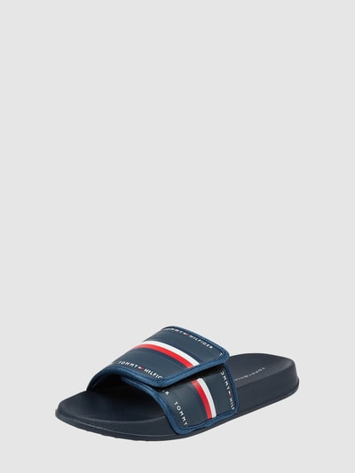 T.Hilfiger Kids Shoes Klapki z detalami z logo  Granatowy 1