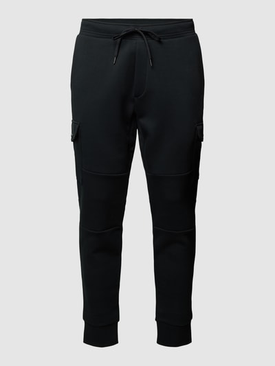 Polo Ralph Lauren Spodnie dresowe z detalem z logo w jednolitym kolorze Czarny 2