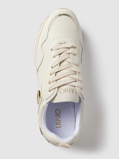 Liu Jo Sneakers met labeldetails, model 'Maxi Wonder' Offwhite - 5