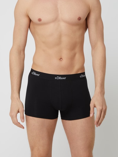 s.Oliver RED LABEL Trunks mit Stretch-Anteil im 3er-Pack Black 3