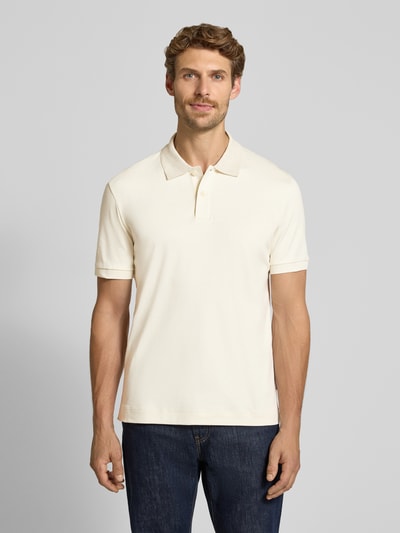 BOSS Regular Fit Poloshirt aus reiner Baumwolle Modell 'H-Parlay 49' Offwhite 4
