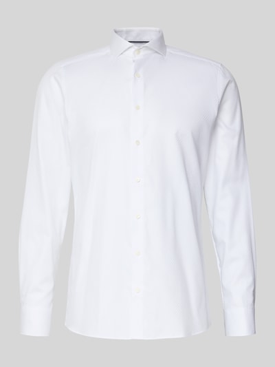 OLYMP Level Five Regular fit zakelijk overhemd met structuurmotief Wit - 2