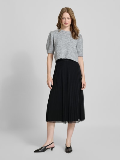 comma Midirock mit Logo-Stitching Black 1