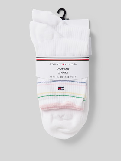 Tommy Hilfiger Socken mit elastischem Rippenbündchen im 2er-Pack Weiss 3