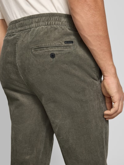 Only & Sons Spodnie sztruksowe o kroju tapered z mieszanki bawełny model ‘LINUS’ Trzcinowy 3