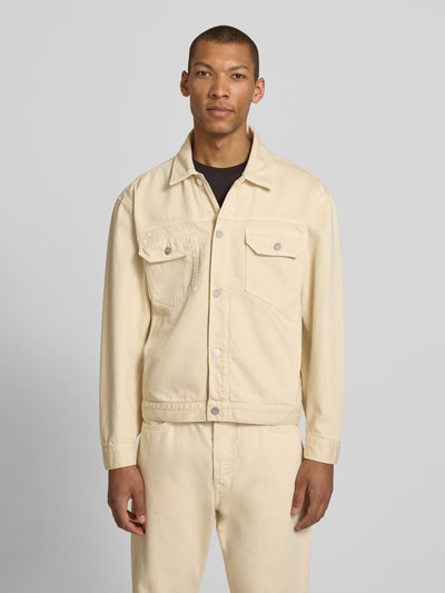 Wood Wood Jeansjacke mit Brusttaschen Modell 'Type 10' Ecru 4