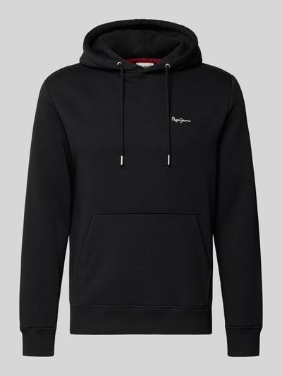 Pepe Jeans Regular fit hoodie van katoenmix, model 'GRIFFIN' Zwart - 2