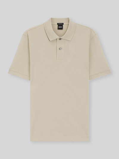 BOSS Regular Fit Poloshirt aus reiner Baumwolle Modell 'PALLAS' Beige 2