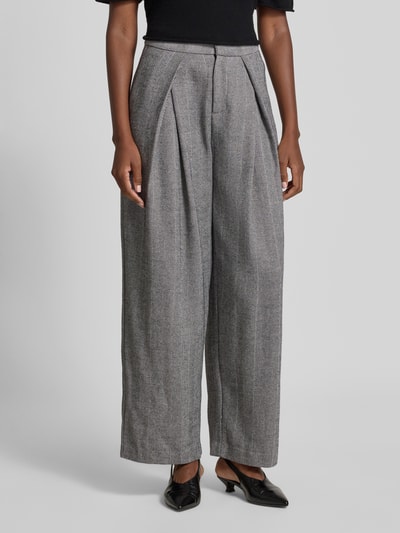 LOLLYS LAUNDRY Hose mit weitem Bein Modell 'Zola' Mittelgrau 4