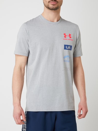 Under Armour Loose Fit T-Shirt mit Logo-Prints - HeatGear® Hellgrau Melange 4