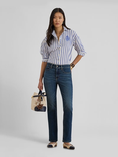 Lauren Ralph Lauren Relaxed Fit Hemdbluse aus reiner Baumwolle Blau 1