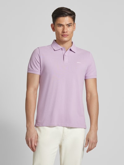 s.Oliver RED LABEL Poloshirt mit Label-Stitching Purple 4