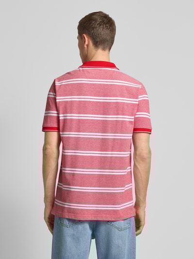 Fynch-Hatton Regular Fit Poloshirt mit Logo-Stitching Rot 5