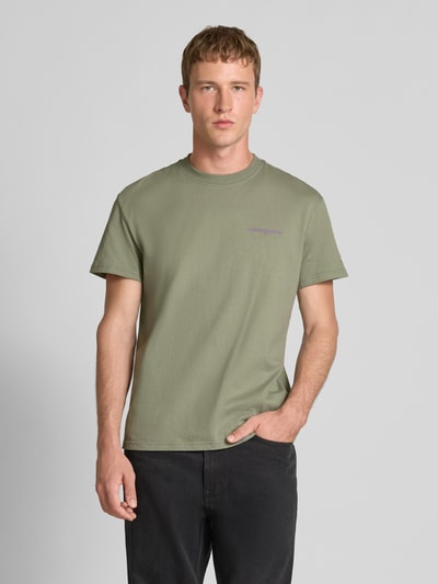 Tommy Jeans Regular fit T-shirt van puur katoen Olijfgroen - 5
