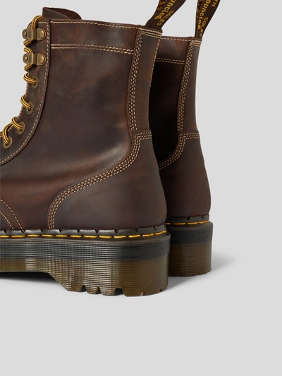 Dr.Martens Schnürboots aus echtem Leder Mittelbraun 3