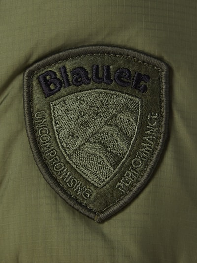 Blauer Usa Steppmantel mit Wattierung  Oliv 4