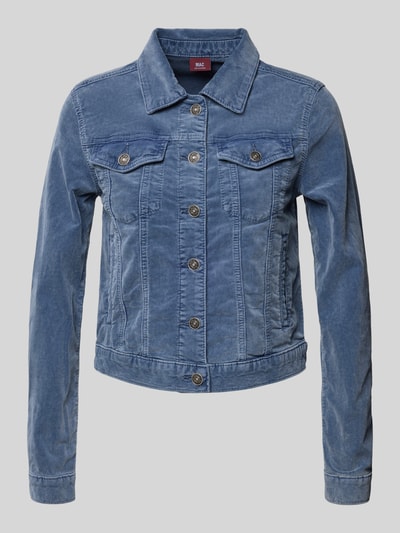 MAC Jacke aus Cord mit Brusttaschen Blau 2