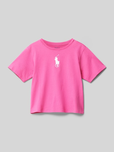 Polo Ralph Lauren Teens T-Shirt aus reiner Baumwolle Pink 1