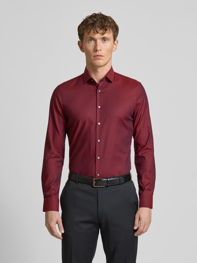 OLYMP No. Six Super Slim Fit Business-Hemd mit Kentkragen Rot 4