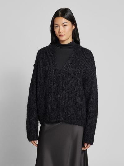 Weekend Max Mara Cardigan mit V-Ausschnitt Modell 'PONTIAC' Black 4