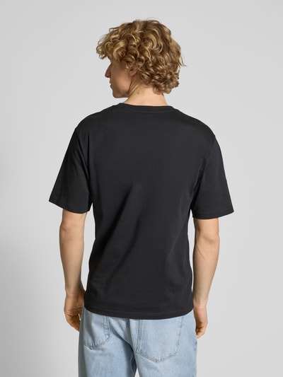 REVIEW Regular fit T-shirt met ronde hals Zwart - 5