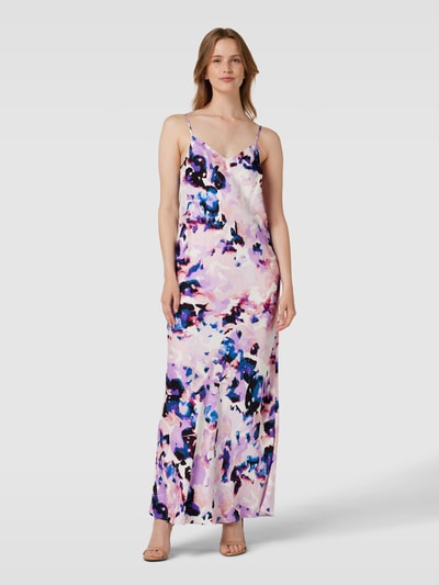 Selected Femme Maxi-jurk met all-over motief, model 'THEA' Felroze gemêleerd - 4