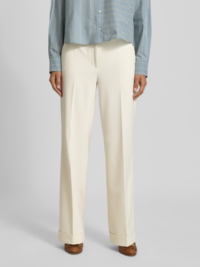 Cambio Stoffen broek met Franse steekzakken, model 'GRACE' Ecru - 4