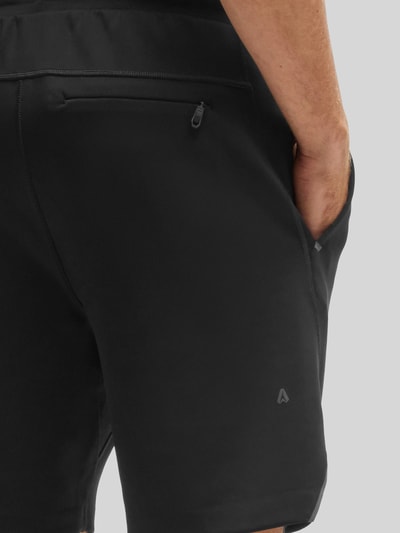 BOSS Green Regular dit sweatshorts van sneldrogend weefsel, model 'HECON ACTIVE' Zwart - 3