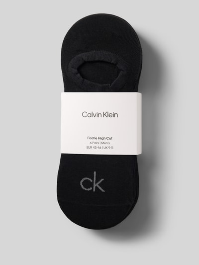 Produktfoto, Socken aus Baumwoll-Mix Modell 'FOOTIE' von CK Calvin Klein in Schwarz mit glatter Textur, Herren Socken von CK Calvin Klein