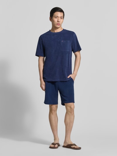Tommy Hilfiger Loose Fit Sweatshorts aus reiner Baumwolle Modell 'TOWELLING SWEATSHORTS' Marine 1