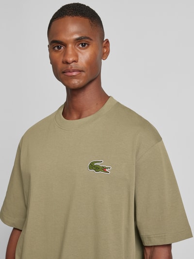 Lacoste T-shirt met ronde hals Olijfgroen - 3