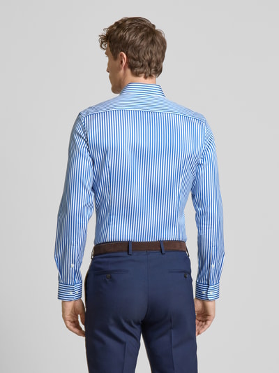 Jake*s Super slim fit zakelijk overhemd met kentkraag Koningsblauw - 5