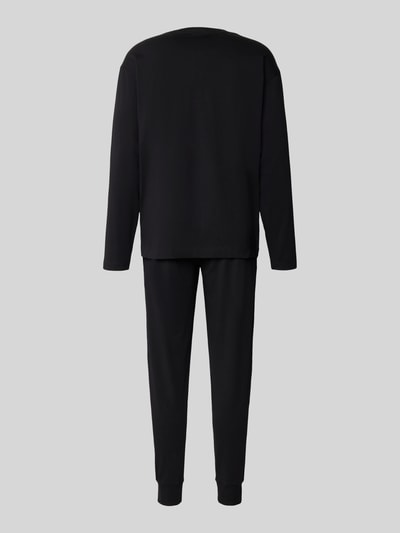 HUGO Regular fit pyjama van katoenmix  Zwart - 3