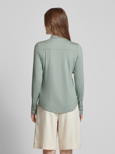 Marc O'Polo Blouseshirt met platte kraag Mintgroen - 5