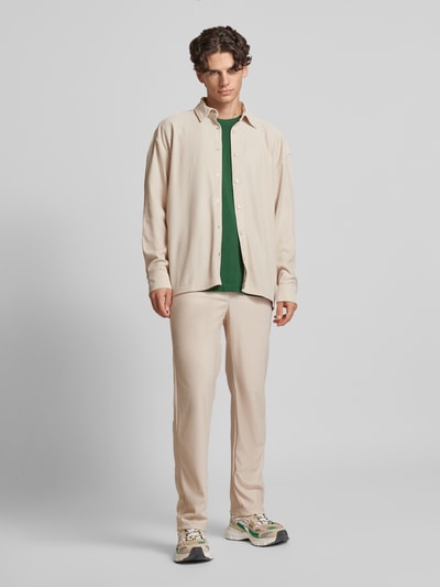 Only & Sons Relaxed Fit Hemdjacke mit Plisseefalten Modell 'KARI' Offwhite 1