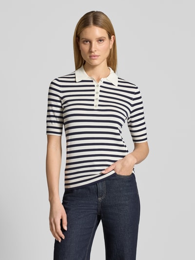 Christian Berg Woman Poloshirt aus Viskose-Mix Offwhite 4