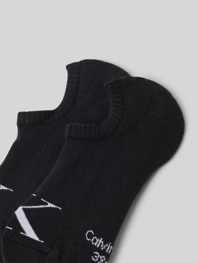 Calvin Klein Jeans Sneakersocken mit Logo-Stitching im 2er-Pack Black 2