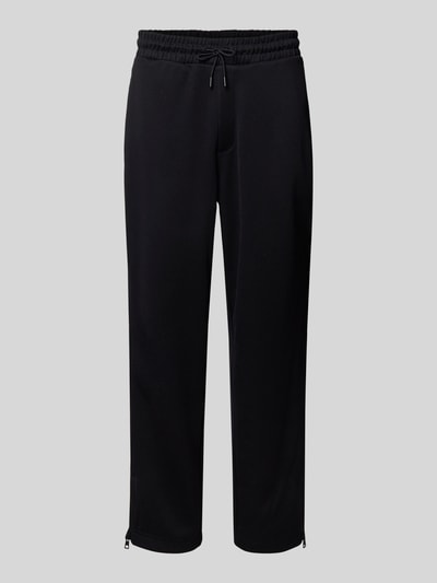 HUGO Relaxed Fit Sweatpants mit Reißverschluss-Detail Modell 'DOLOS' Black 2