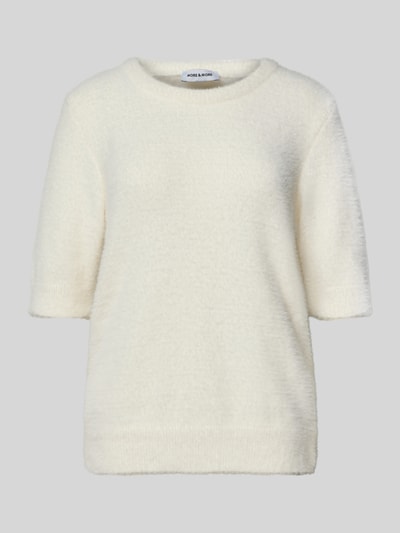 More & More Strickshirt mit Rundhalsausschnitt Offwhite 2