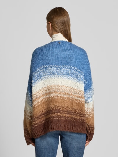 Rich & Royal Kardigan z prążkowanymi wykończeniami Szaroniebieski 5