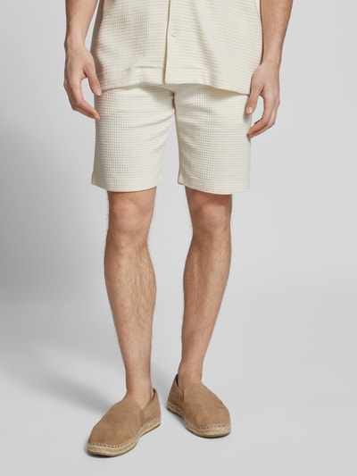 MCNEAL Regular Fit Shorts mit Strukturmuster Sand 4