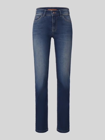 MAC Straight Fit Jeans aus Baumwoll-Mix Modell 'Carrie' Blau 2