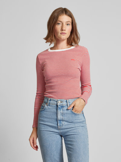 Levi's® Shirt met lange mouwen en labelpatch, model 'ESSENTIAL' Rood - 4