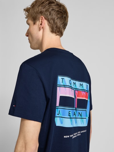 Tommy Jeans Regular fit T-shirt van puur katoen Marineblauw - 3