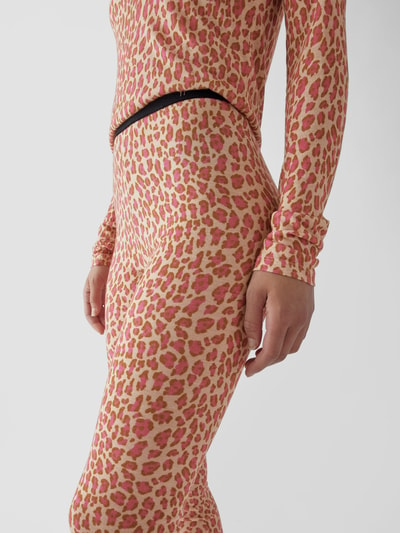 Forte Forte Leggings mit Animal-Print Pink 3